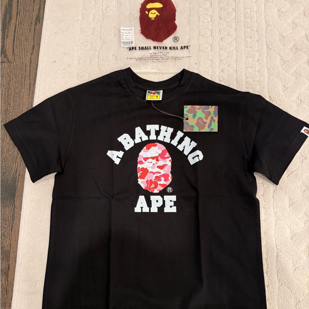 A Bathing Ape Black Short Sleeve Tee